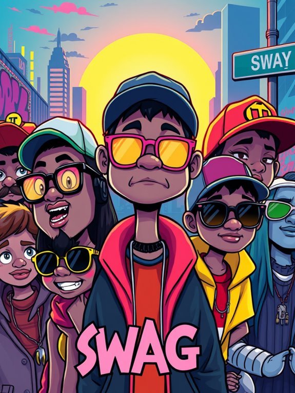 7 Creative Ideas for Cartoon Characters With Diverse Facial Expressions in Swag Art accessorize to express individuality