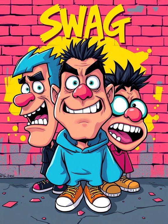 7 Creative Ideas for Cartoon Characters With Diverse Facial Expressions in Swag Art color evokes emotional responses