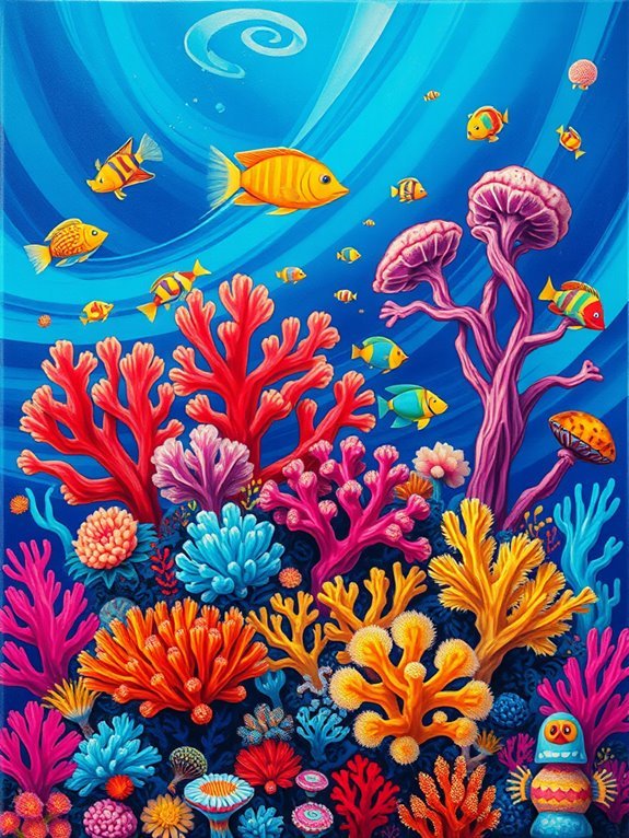 colorful underwater ecosystems thriving