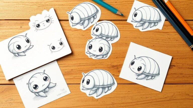 cute isopod sketches collection