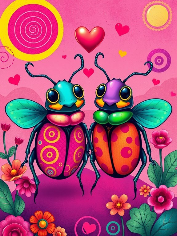 eclectic love between beetles