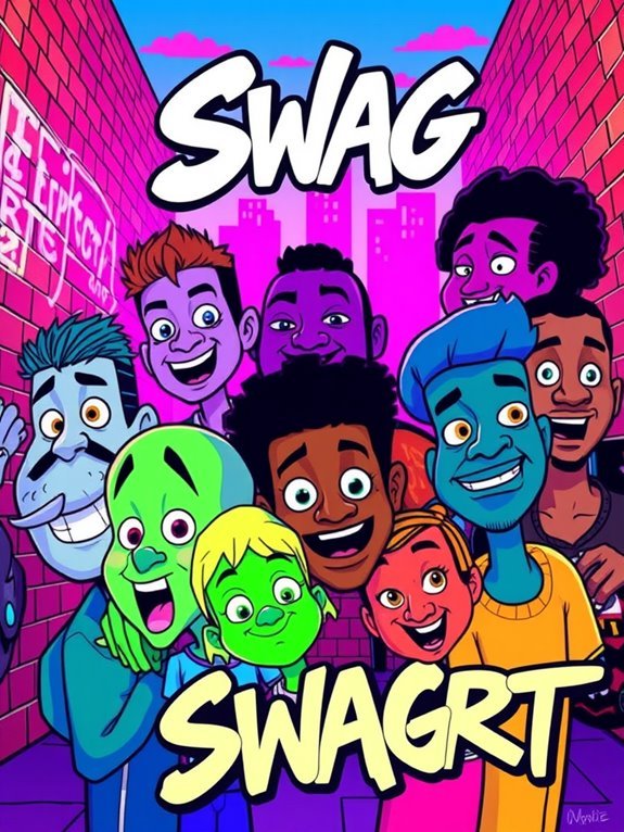 7 Creative Ideas for Cartoon Characters With Diverse Facial Expressions in Swag Art emotional depth and variation