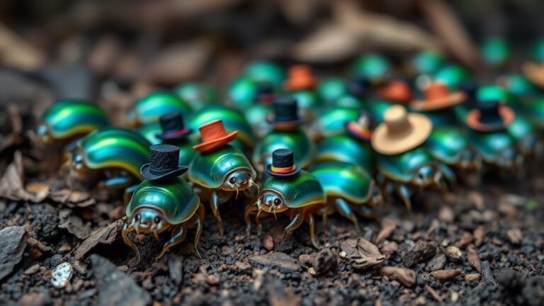 funky isopods in hats