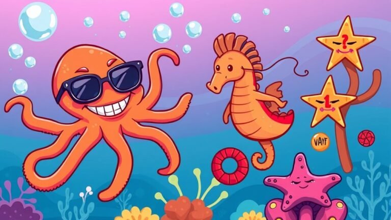 funky underwater adventure cartoons