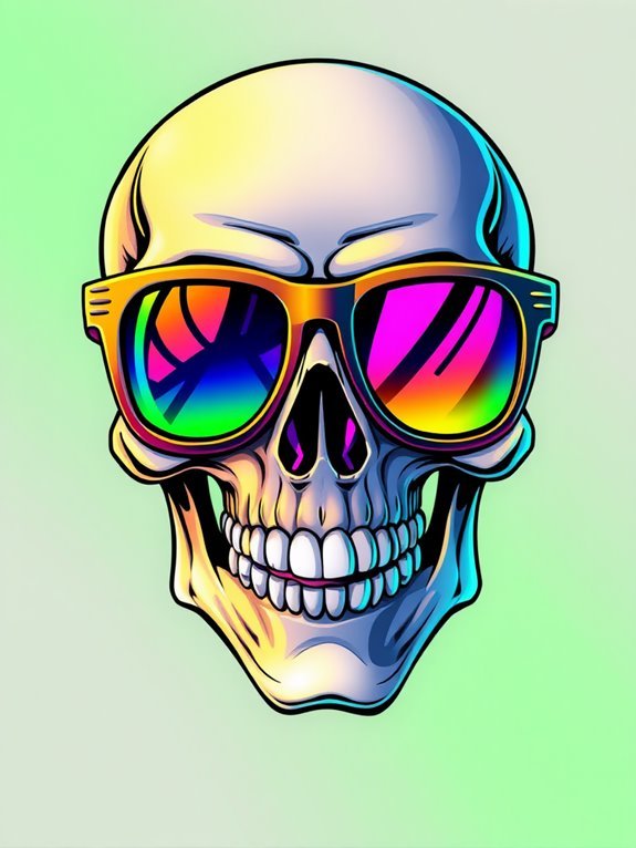10 Funky Ideas for Drawing a Skull With Glasses and a Cool Smile heroic adventures unleashed daily
