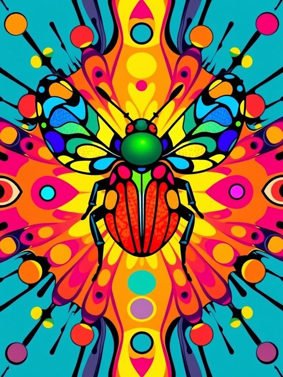 intricate beetle pattern designs