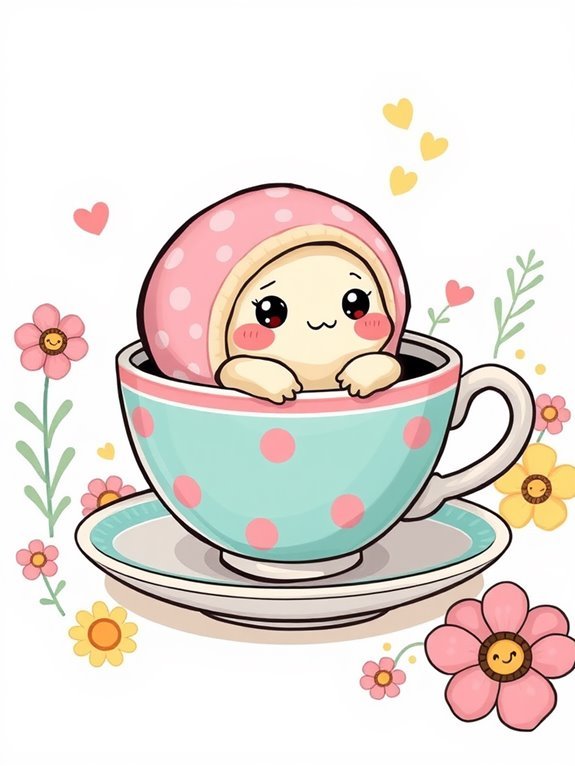 isopod resting in teacup