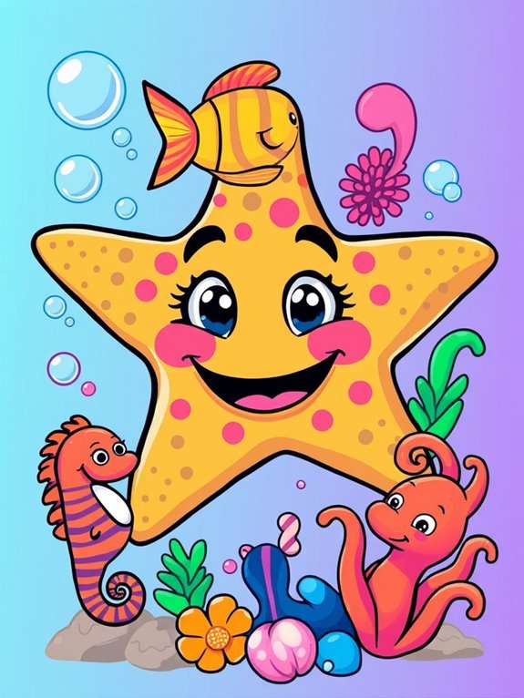 5 Whimsical Cartoon Profile Pics Inspired by Funky Sea Life unique marine life form