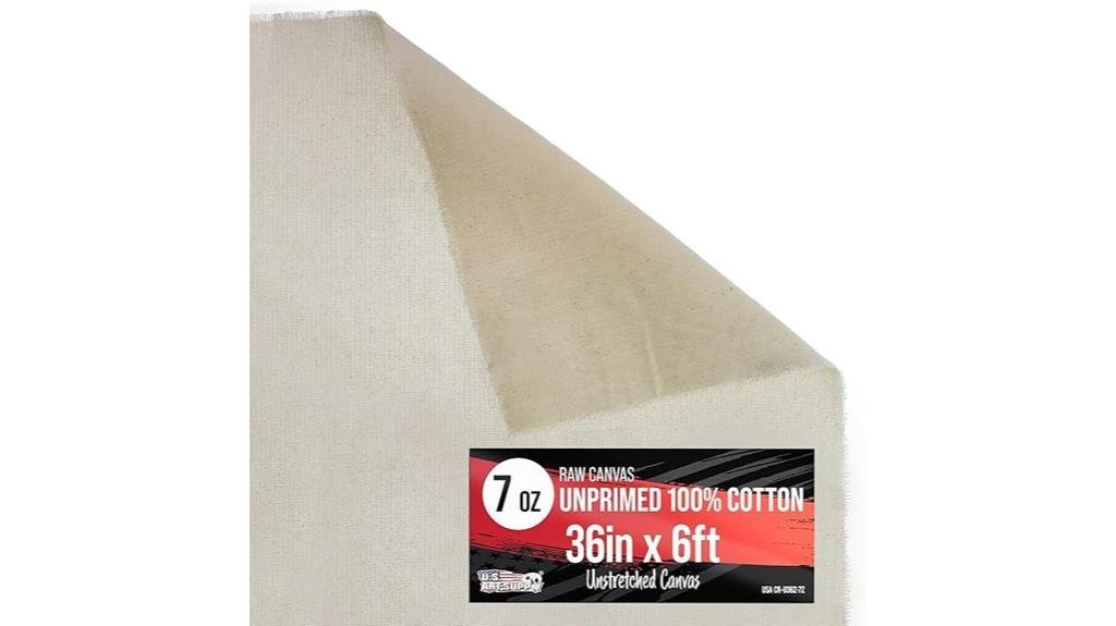 7 Best Canvas Rolls for Acrylic Painting: Top Artist Picks of 2025 100 cotton unprimed canvas roll