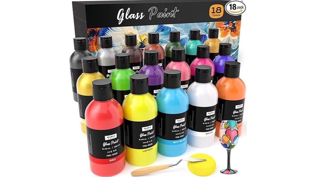 7 Best Acrylic Enamel Paint for Glass acrylic glass paint set colors