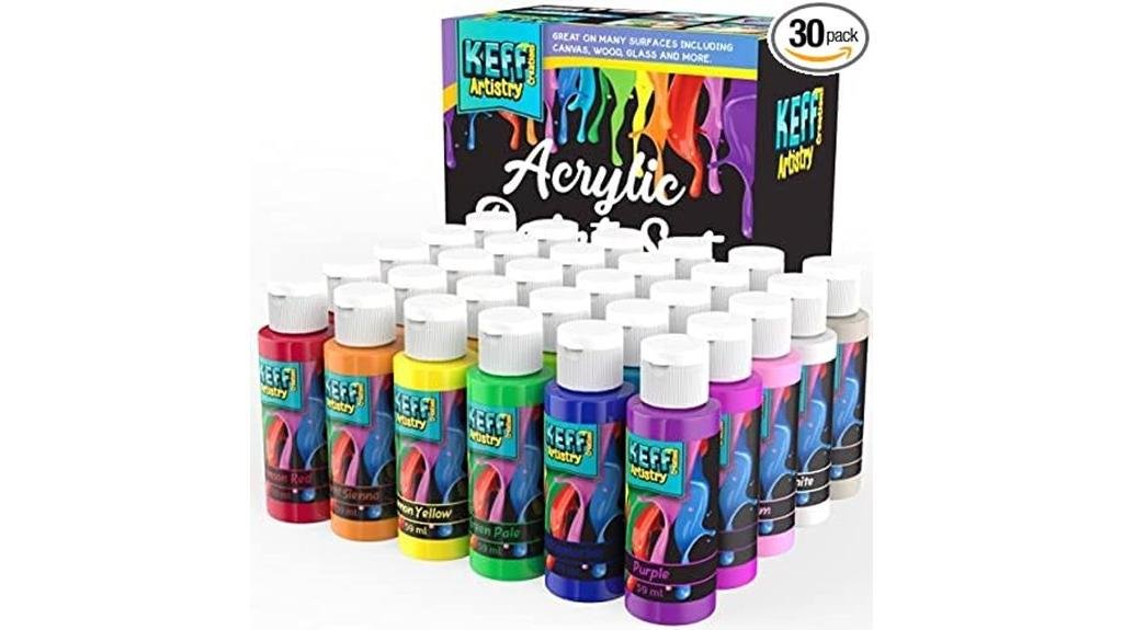 5 Best Acrylic Paints for Resin: Expert Picks for Stunning Crafts acrylic paint bottles 30 colors 2oz 59ml