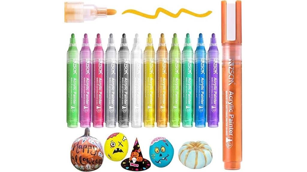 7 Best Acrylic Paints for Pumpkins That Will Make Your Halloween Crafts Pop acrylic paint markers craft painting