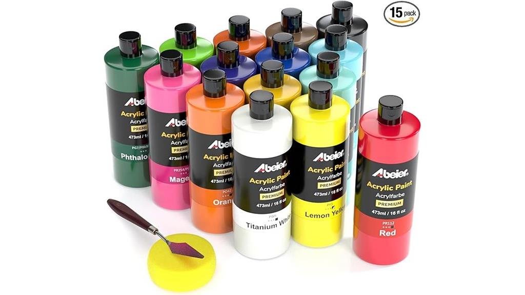 5 Best Acrylic Paints for Crafts in 2025 - Vibrant Colors Guaranteed bulk acrylic paint set large colors