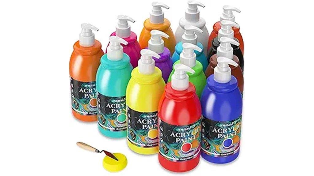 7 Best Acrylic Paint for Walls colorful acrylic paint set large quantity