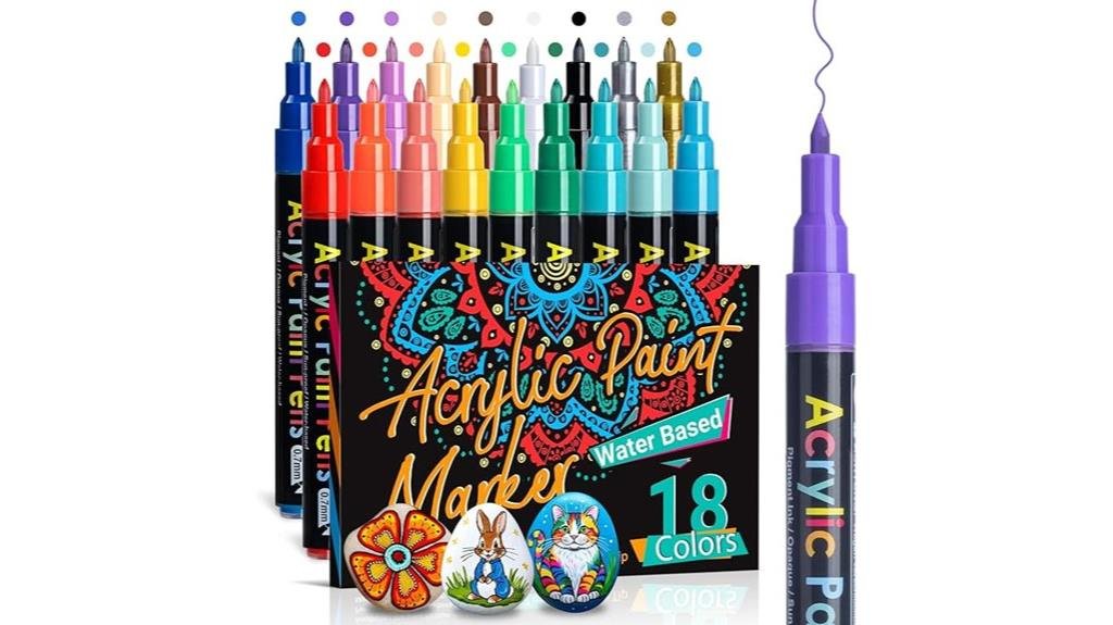 7 Best Acrylic Paints for Pumpkins That Will Make Your Halloween Crafts Pop eighteen acrylic paint pen art set