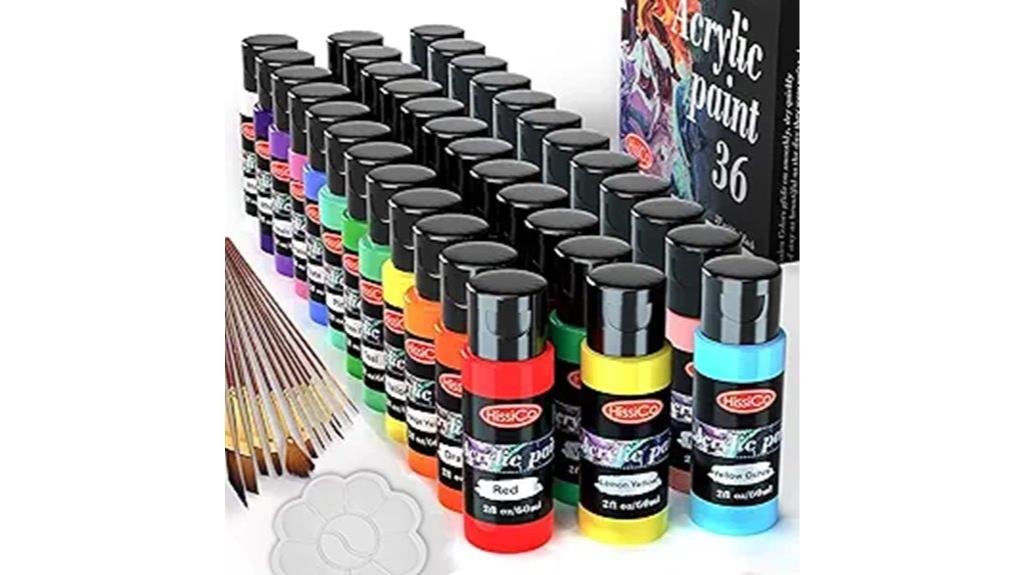 7 Best Acrylic Paint for Fabric expansive acrylic paint color selection