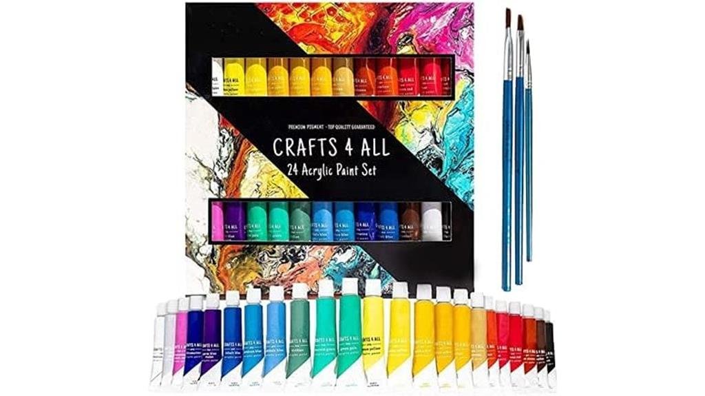5 Best Acrylic Paints for Painting Rocks in 2025 - Vibrant Colors Guaranteed extensive acrylic paint art set