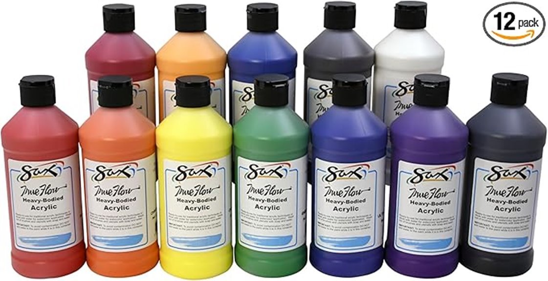 7 Best Acrylic Paint for Walls heavy body acrylic paint set