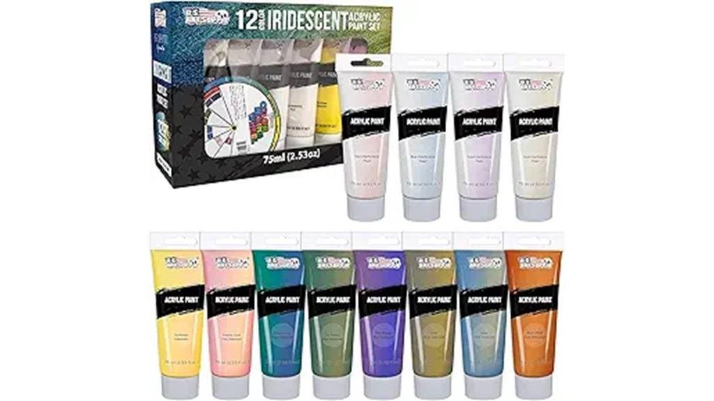 7 Best Translucent Paints for Acrylic Artists in 2025 iridescent acrylic paint professional set