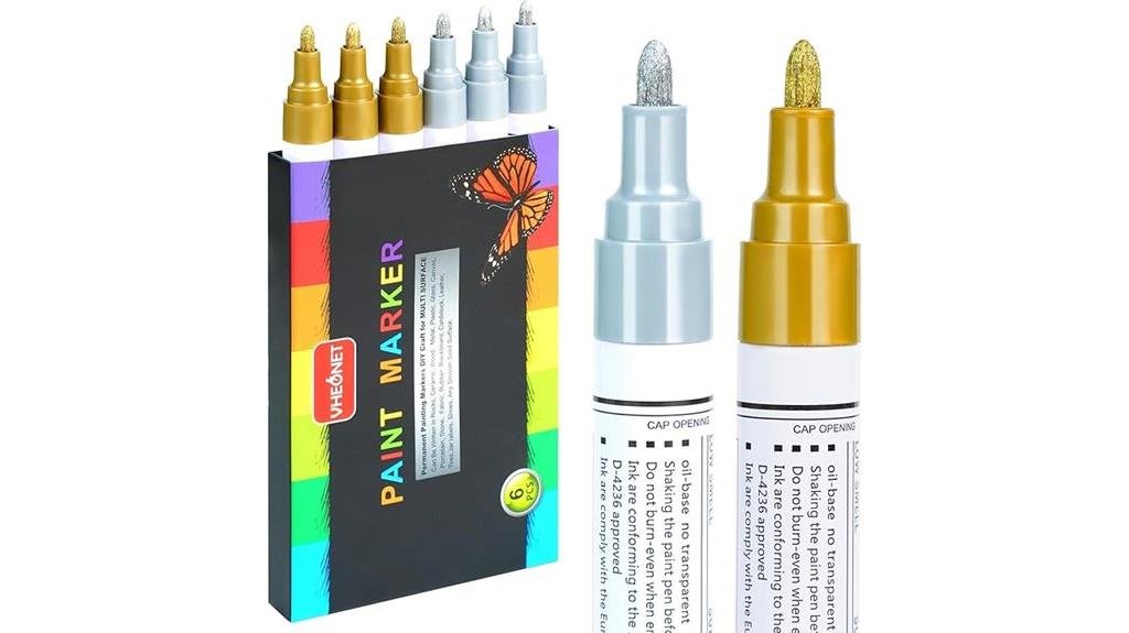 5 Best Acrylic Paint Pens for Rock Painting in 2025 - Create Stunning Art metallic paint marker pens medium tip