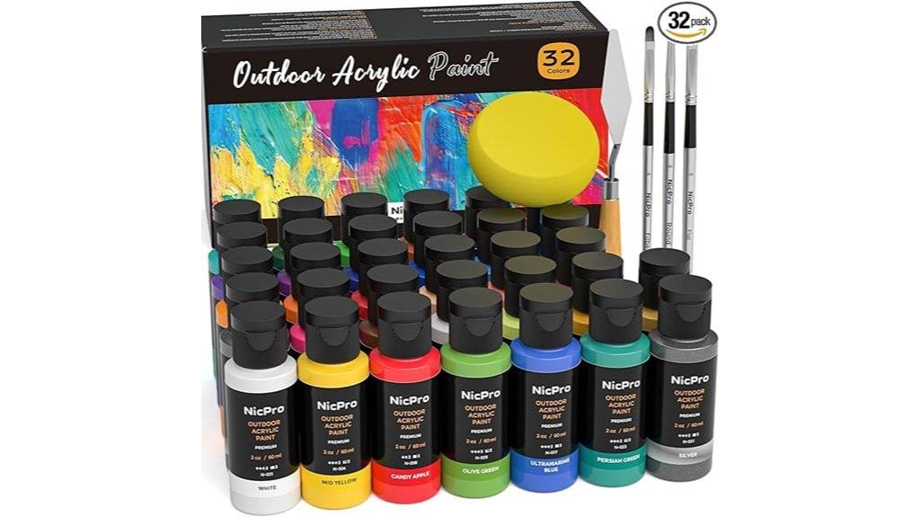 5 Best Outdoor Acrylic Paints for Plastic: Artist-Approved Picks for 2025 outdoor acrylic paint bulk set