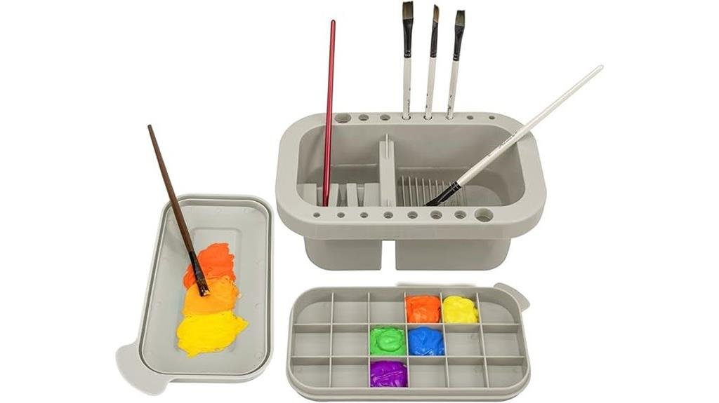 5 Best Paint Palettes for Acrylic Art in 2025 - Pro Artist Approved paint brush cleaner and organizer