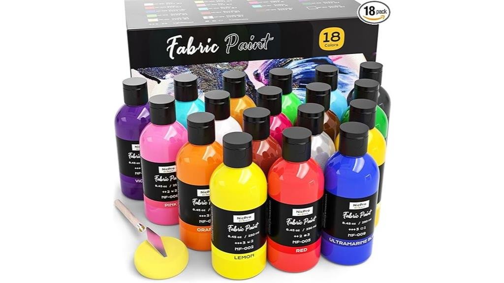 10 Best Fabric Medium for Acrylic Paint permanent fabric paint 18 colors
