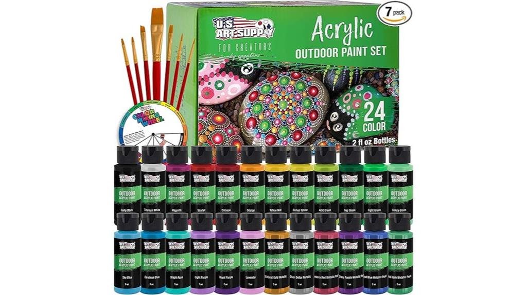 5 Best Outdoor Acrylic Paints for Plastic: Artist-Approved Picks for 2025 professional acrylic paint set with brushes