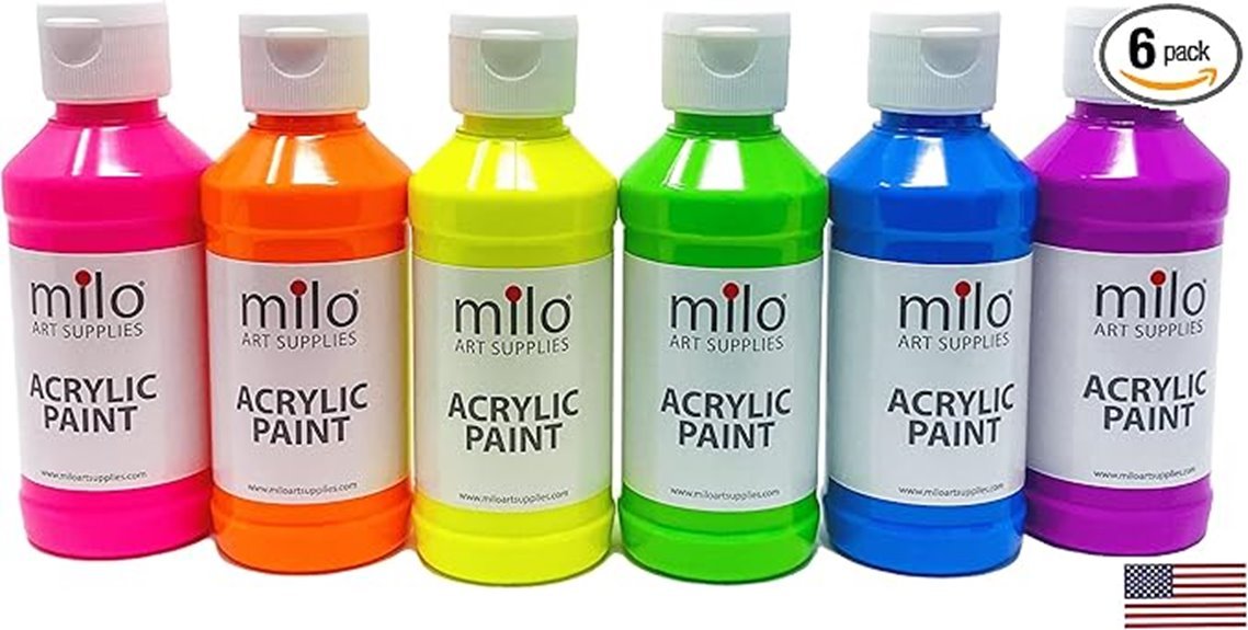 5 Best Acrylic Paints for Face Painting, Recommended by Professional Artists six color acrylic paint set