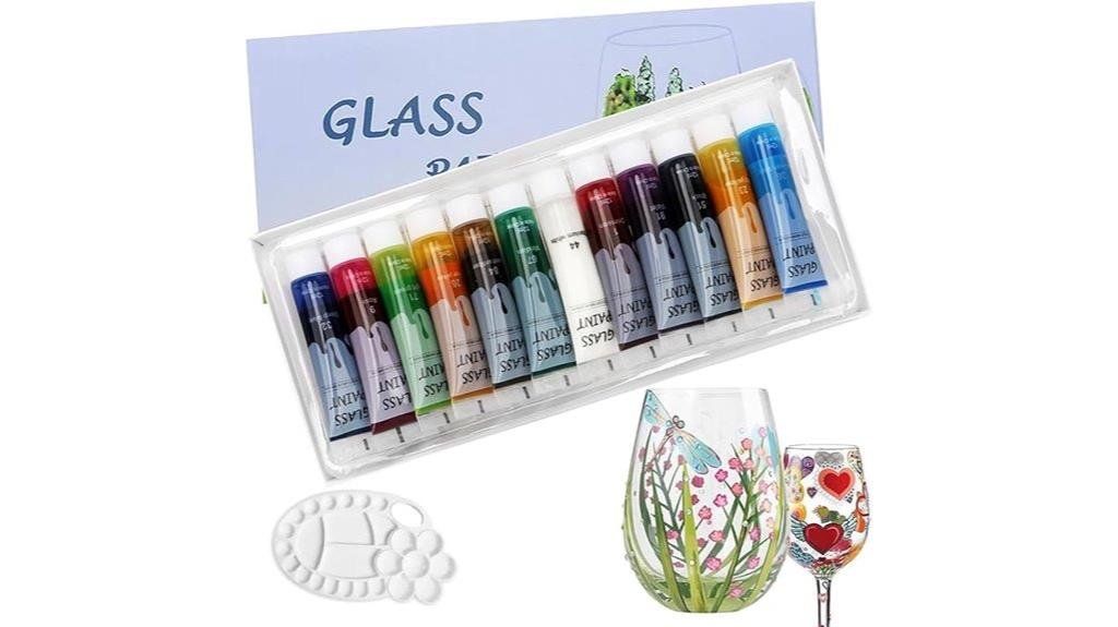stained glass paint kit multicolored