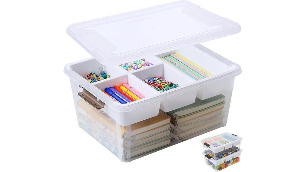 7 Best Storage Solutions for Acrylic Paints - An Artist's Guide storage box with removable tray