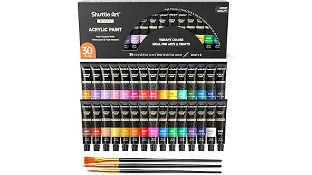 5 Best Acrylic Paints for Watercolor Artists in 2025 thirty acrylic paint tubes artist quality