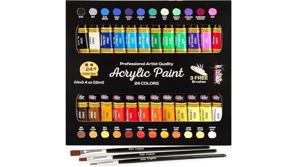5 Best Acrylic Paints for Beginners in 2025: A Complete Guide vibrant acrylic painting ensemble