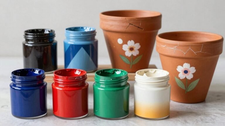 acrylic paints for terracotta pots