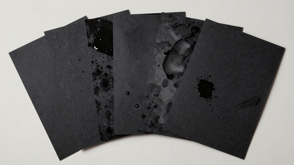 black watercolor paper artists