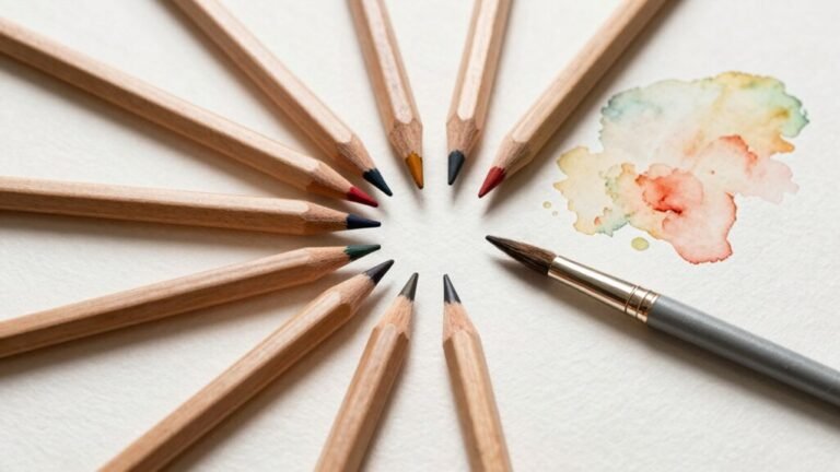 daily used watercolor pencils