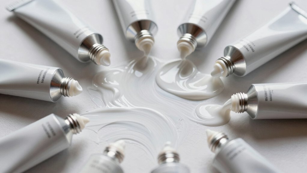 liquid white oil paints blend seamlessly