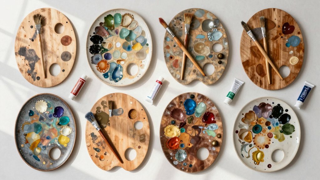 oil paint palettes artists daily use