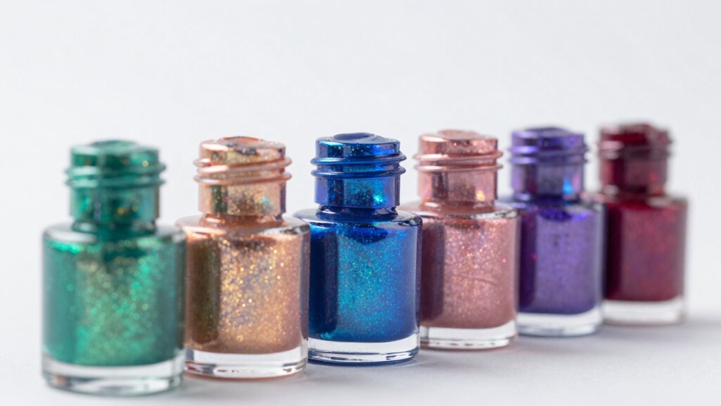 sparkly glitter acrylic paint projects