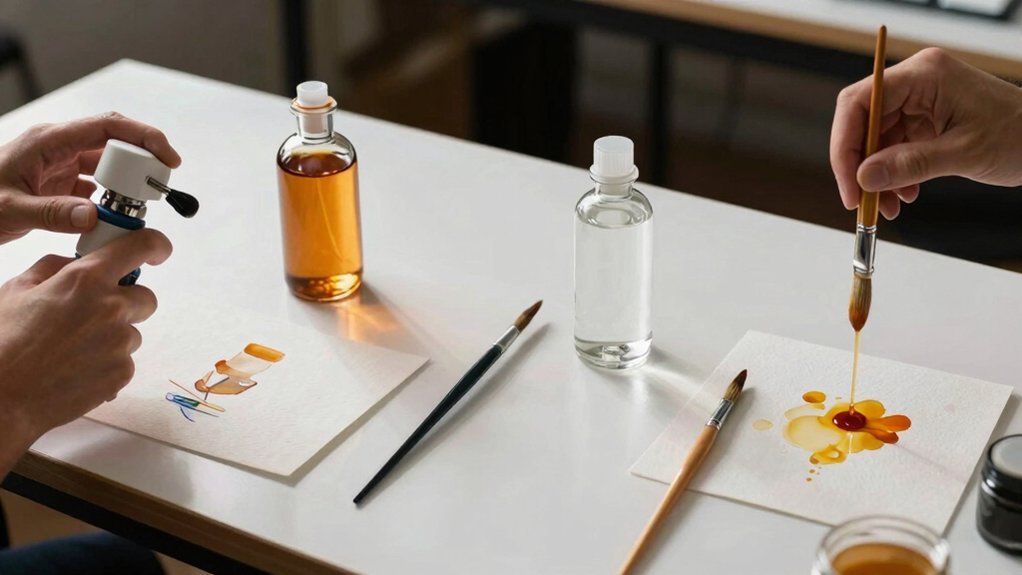 varnishing watercolor paintings professionally