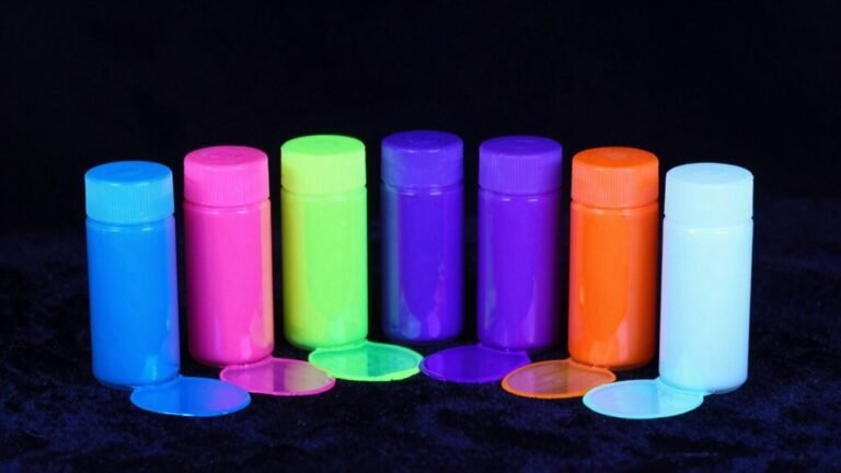 vibrant night art glow paints